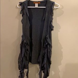 Fun Grey Cardigan vest